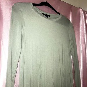 Forever 21 Long Sleeve Light Green Dress. Medium
